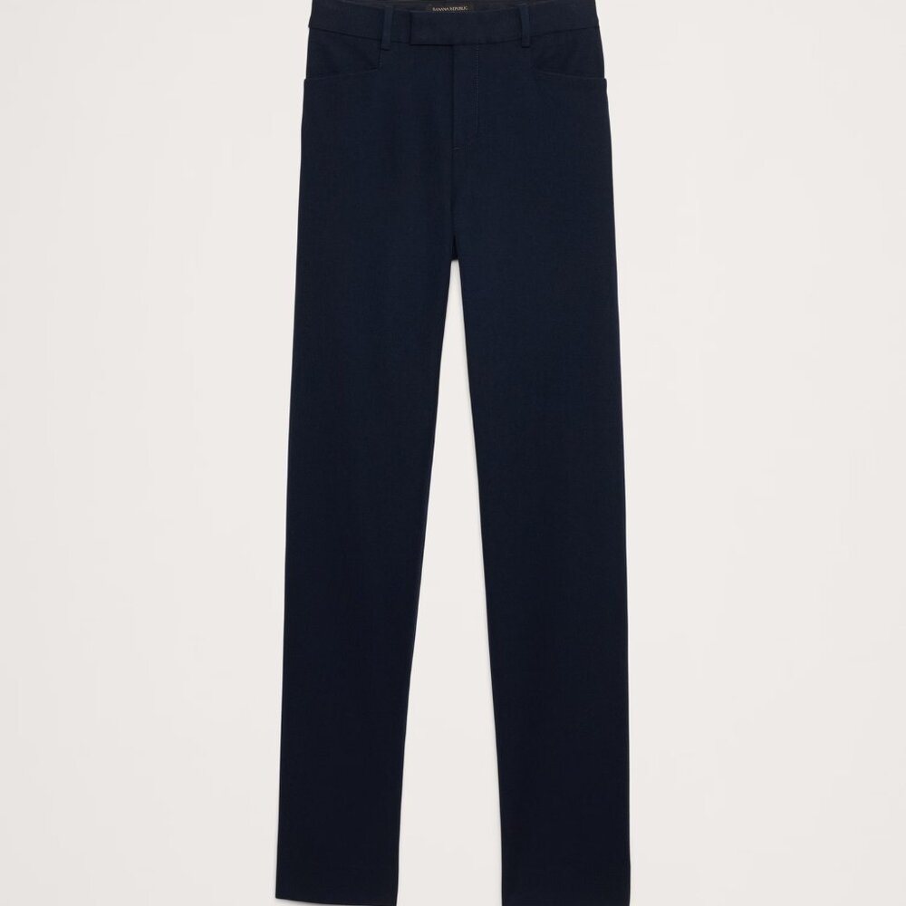 NWT Women’s Banana Republic Navy Blue Straight Sloan Pant - Picture 4 of 9